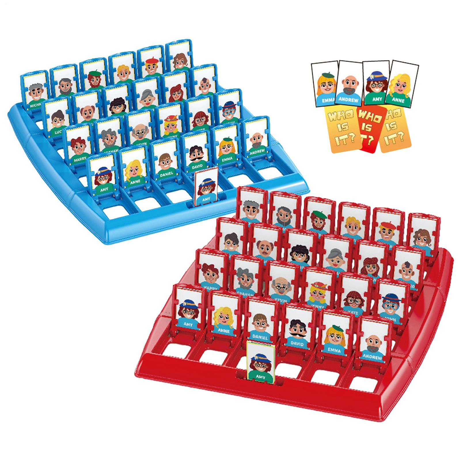 Board Game Guess Who - 2人用教育玩具 インタラクティブ記憶ロジック玩具 私が誰だか当ててください ボードゲーム 家族パーティー 集まり