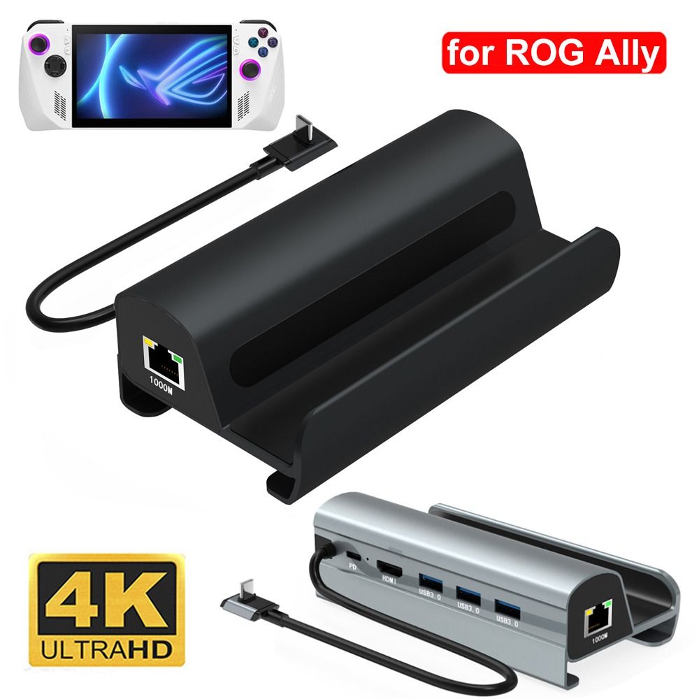 Board Game Steam - 4K 60Hz ハンドヘルドコンソールスタンドベースギガビットイーサネット USB 3.0 ゲームドッキングステーション
