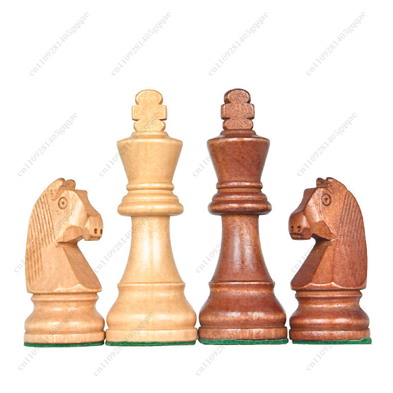 Chess Set Wooden - プレミアムスタントンチェスセット 3.5～3.75インチ、加重磁気木製駒、トーナメント規格サイズ