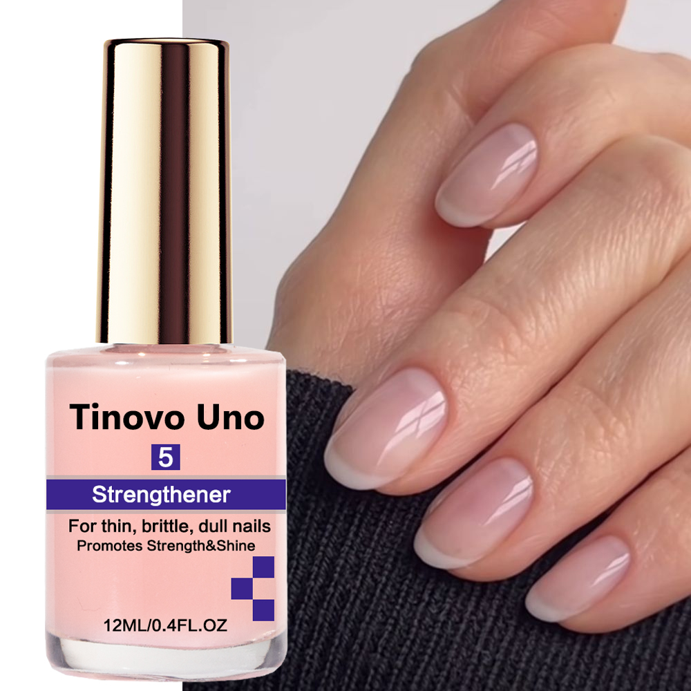 Cooperative Card Game - Tinovo Uno ピンク爪強化剤速乾性通常マニキュアトップコート硬化剤ネイルアートトリートメント修復損傷した爪