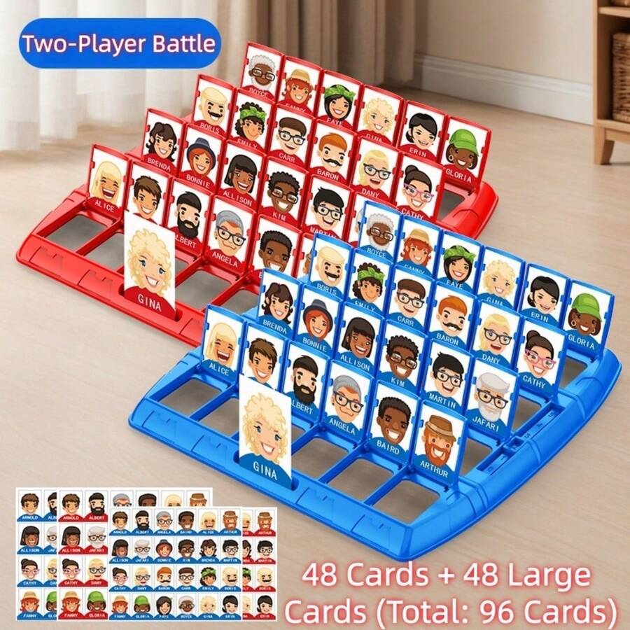 Board Game Guess Who - 私が誰なのか当ててみてください。 ボードゲーム 家族の集まり ノベルティ 楽しいパーティー カードゲーム
