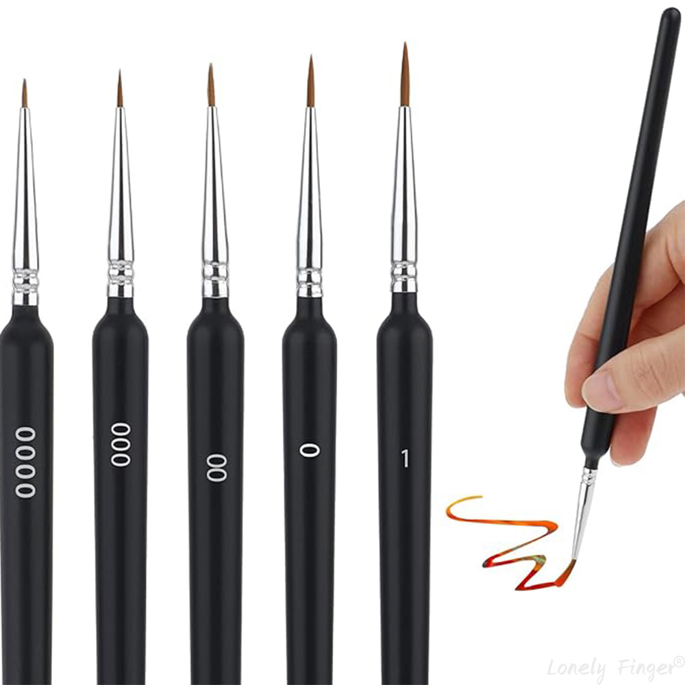 Miniature Painting Set - 5/11本ペイントブラシセット、アーティスト用ファインディテールブラシ、ミニチュアペイント用アクリルブラシ、模型作成用水彩ブラシ