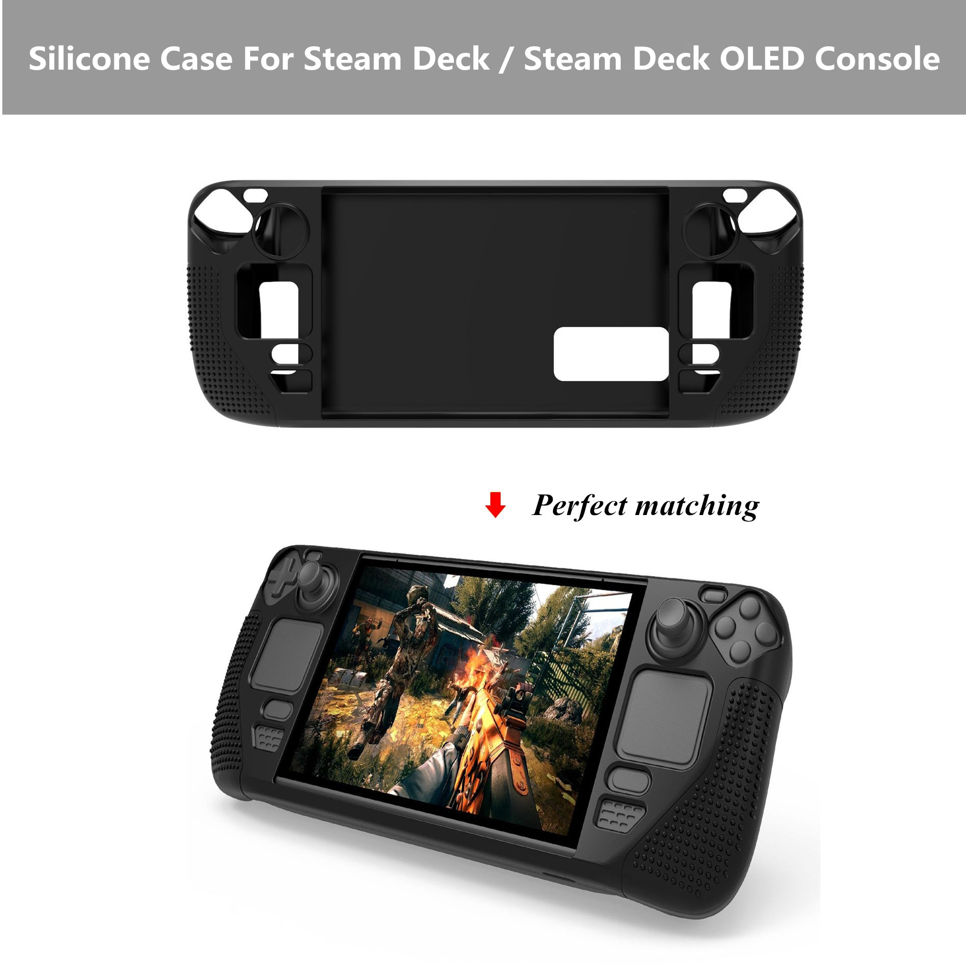 Board Game Steam - Staem デッキ OLED アクセサリーシリコンケーススチームデッキ OLED ゲームコンソールフルカバーシェル保護ケーススチームデッキ