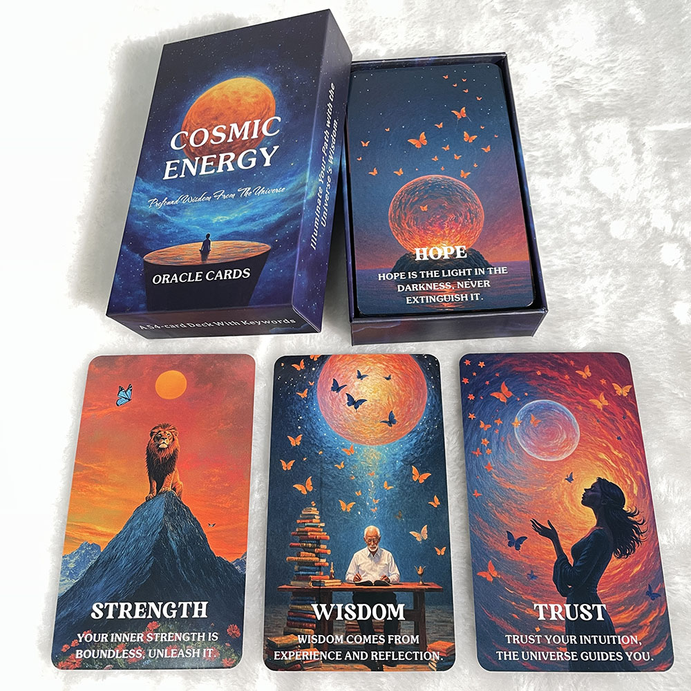 Board Game Love Letter - 宇宙知恵タロットデッキ、宇宙エネルギーオラクルカード、未知の力オラクルカード、占いおもちゃ、12x7cm、タロットヒント