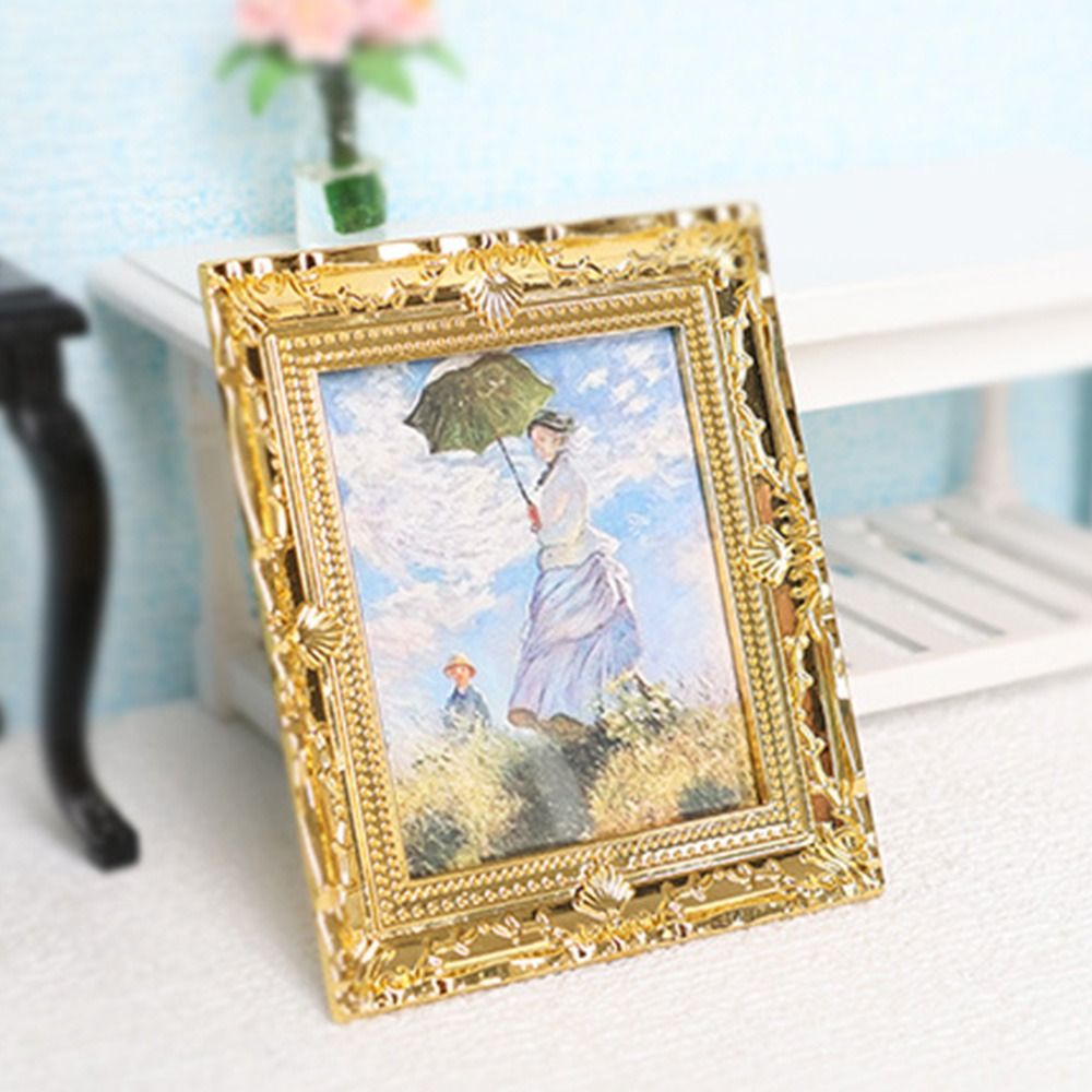 ミニチュア油絵アクセサリー,人形のモデル,家の装飾,1:12 - Miniature Painting Set のレビューと価格