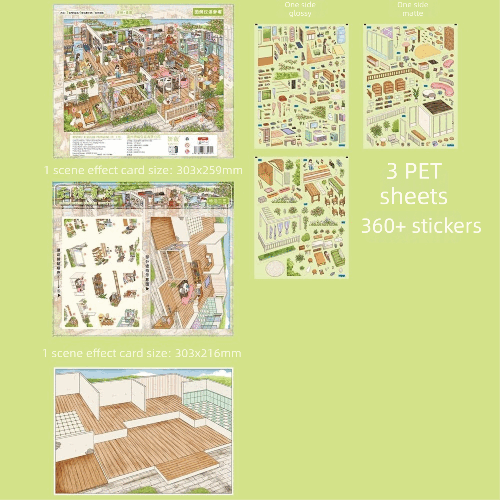 新しいDIY油絵風ストリートシーンステッカー、自己粘着防水3 - Miniature Painting Set のレビューと価格