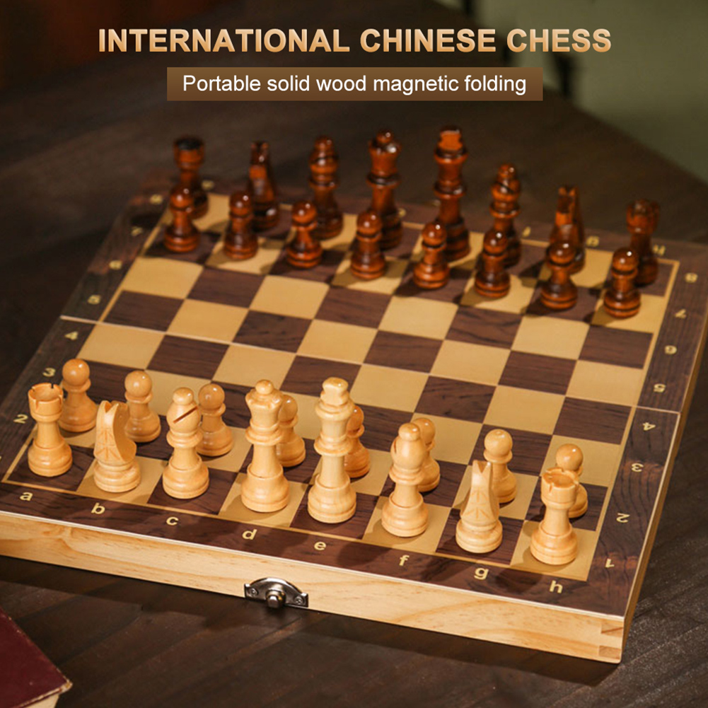 大型チェス盤 戦略的思考を養う木製チェスセット 29x29c - Chess Set Wooden のレビューと価格