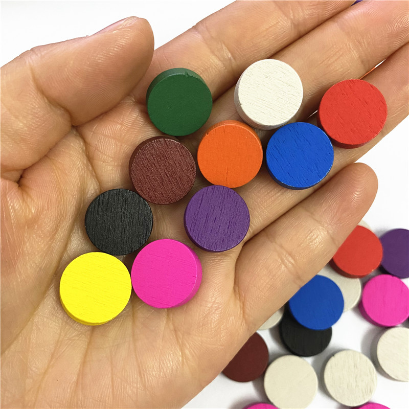 50 個 15*5 ミリメートル 11 色木製ディスクディス - Chess Set Wooden のレビューと価格