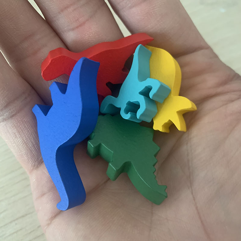 5 ピース/セット木製恐竜ボードゲームチェスアクセサリー - Chess Set Wooden のレビューと価格