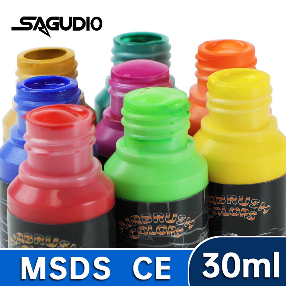 SAGUD エアブラシペイント スプレー準備完了 水性 24 - Miniature Painting Set のレビューと価格
