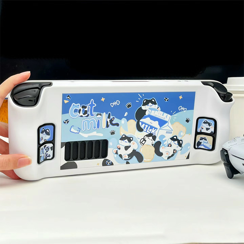 漫画ミルク猫保護ケーススチームデッキゲームコンソール用かわい - Board Game Steam のレビューと価格