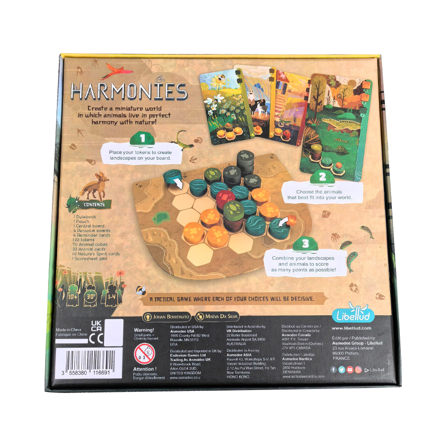 ハーモニー - ボードゲーム - 動物のための風景と生息地の - Board Game Love Letter のレビューと価格