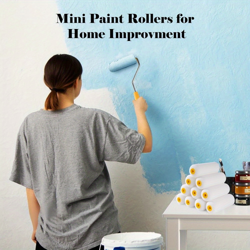 小さなフォームペイントローラーカバー、10個、小さな、白い、 - Miniature Painting Set のレビューと価格
