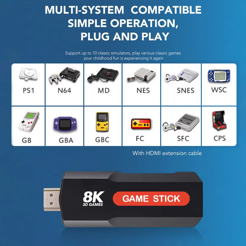 X2ゲームスティックHD 4K 8K 3Dコンソール デュア - Board Game Steam のレビューと価格