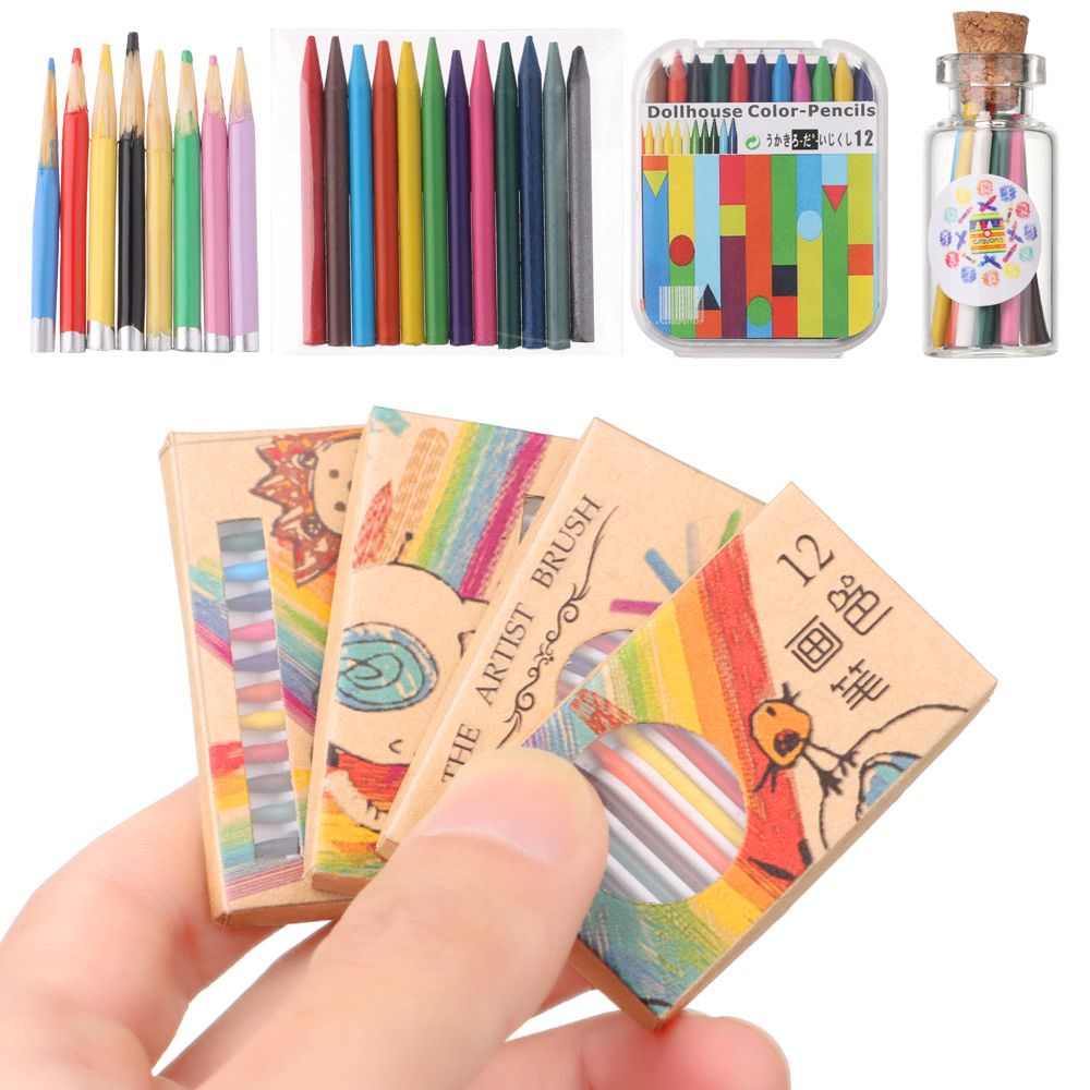 8/12/13色の人形,1セット,色とりどりの鉛筆,人形のア - Miniature Painting Set のレビューと価格