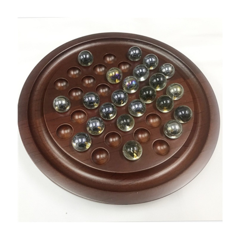 木製ソリティアチェスセット - 脳トレのための独立したダイヤ - Chess Set Wooden のレビューと価格
